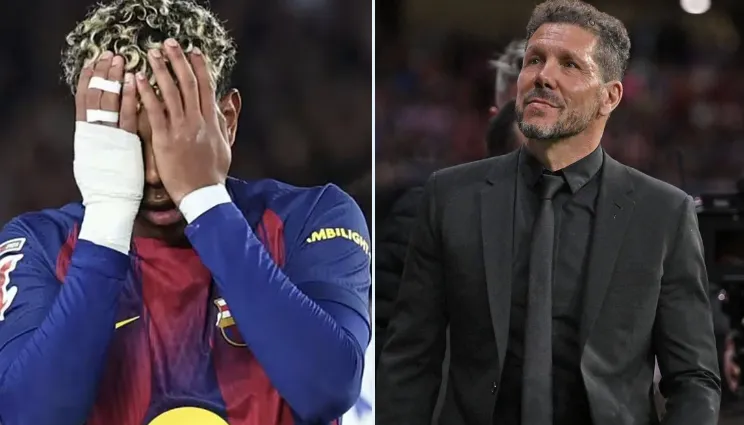 西蒙尼执教马竞首次在诺坎普击败巴萨，此前7平11负